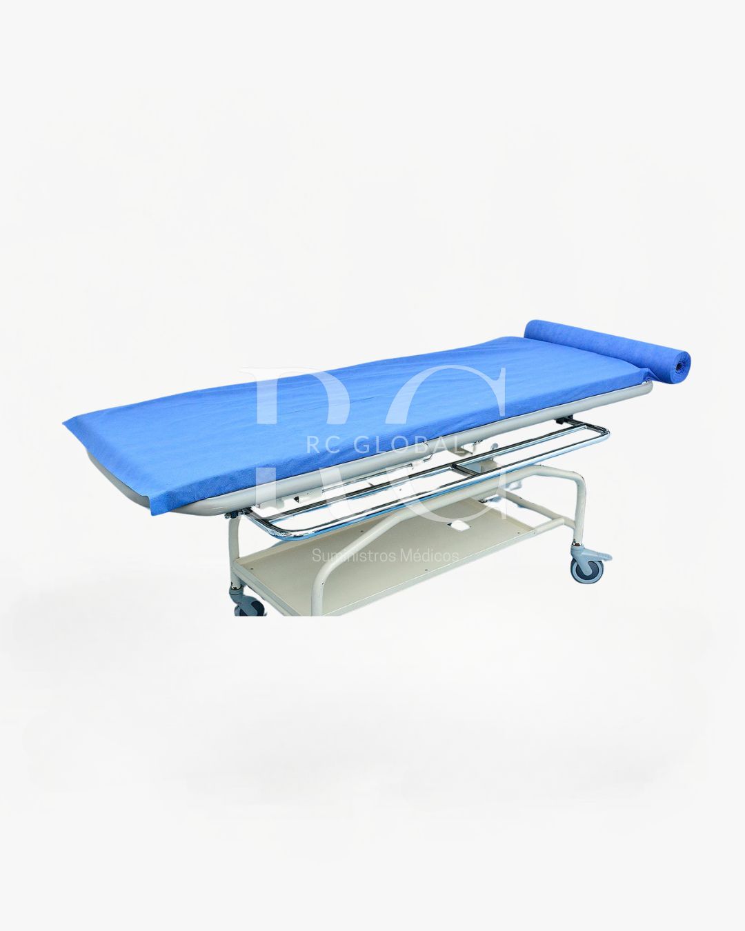 Tela para Camilla - Rollo de 45 cm X 100 m  color Azul / Blanco